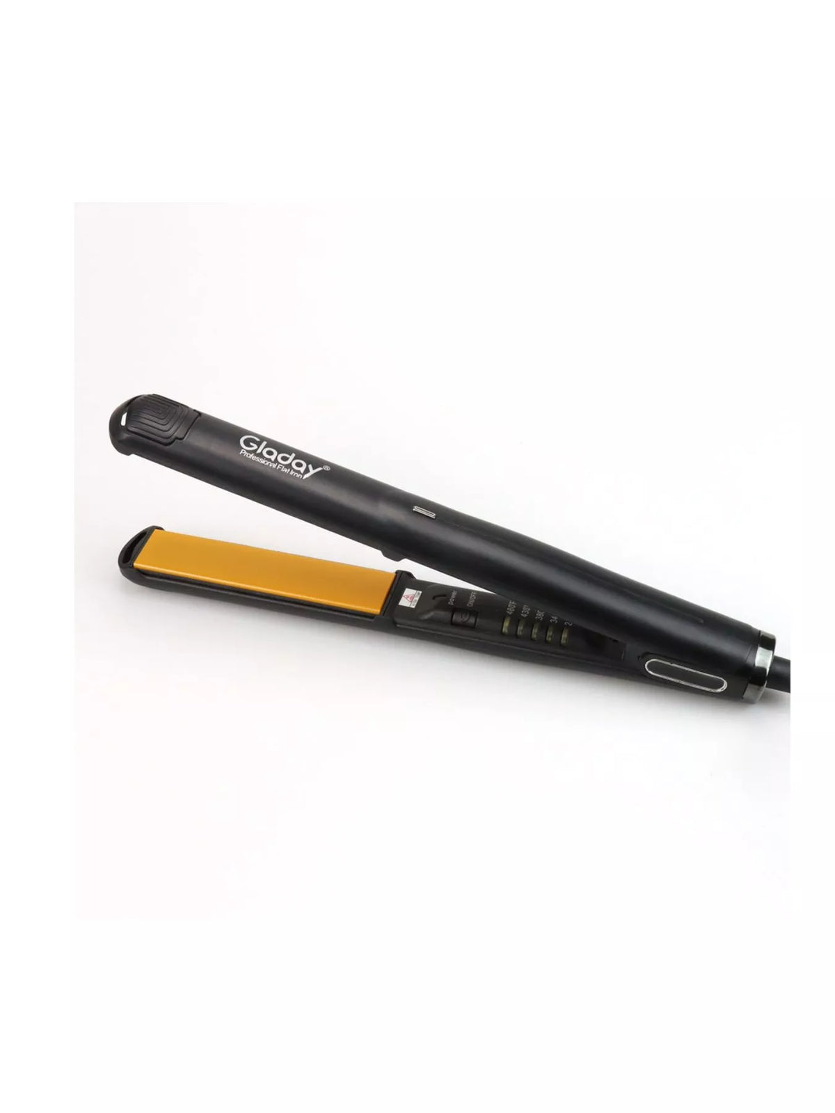Hair straightener controls close up