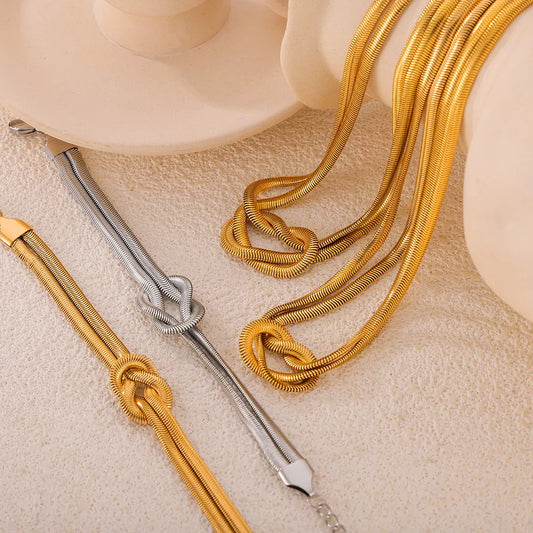 Titanium Steel Knot Bracelet - Fashorio