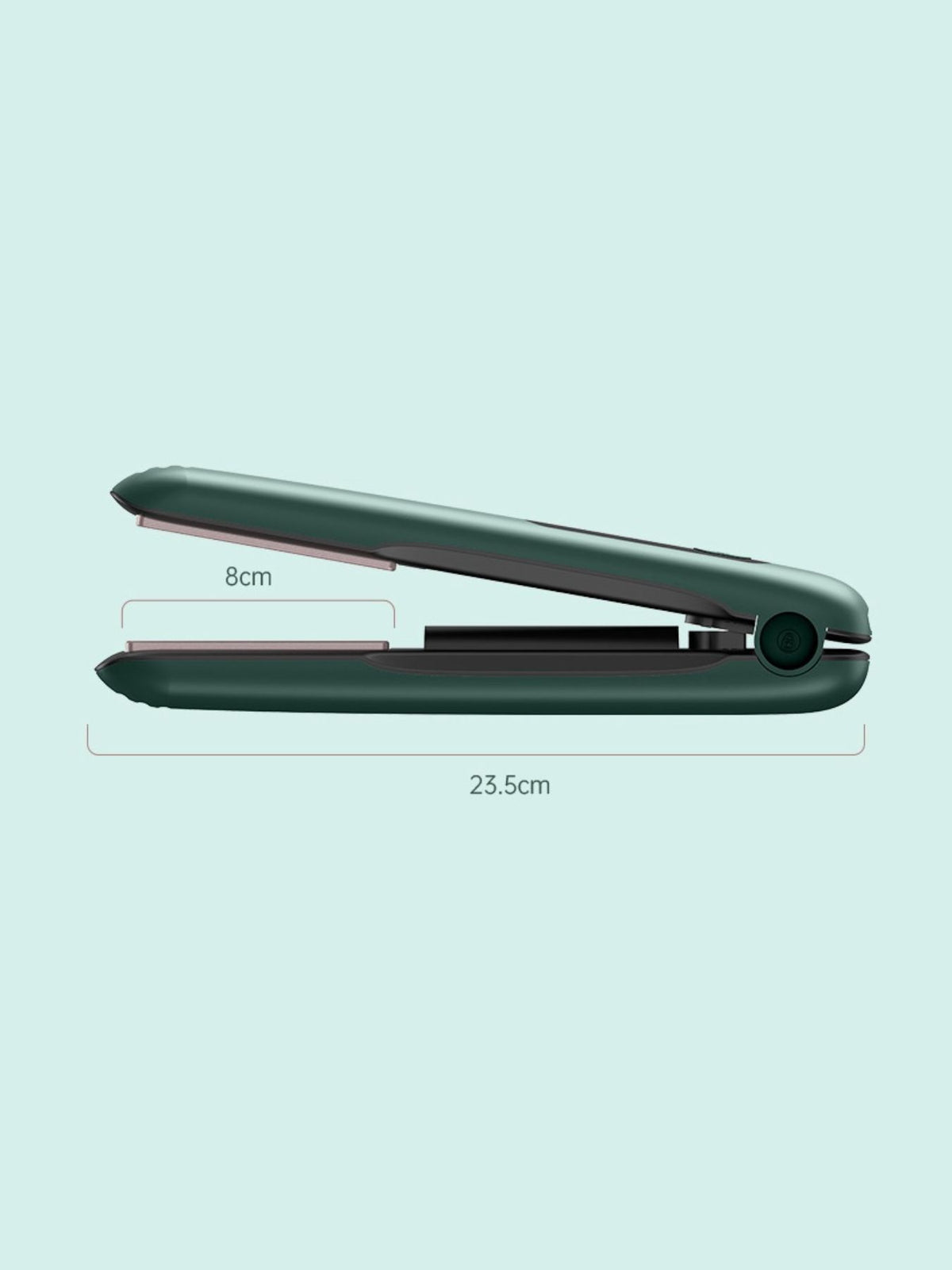 Cordless straightener charging port