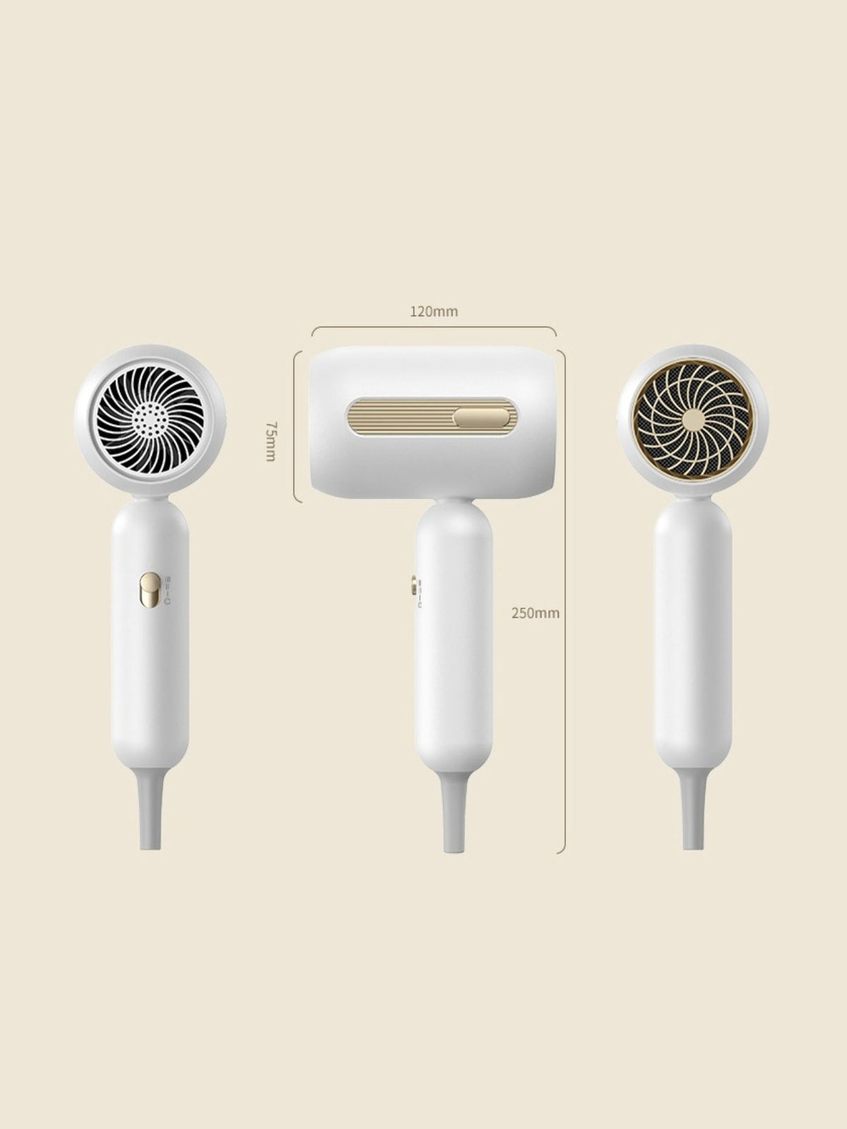 Hair dryer nozzle close up