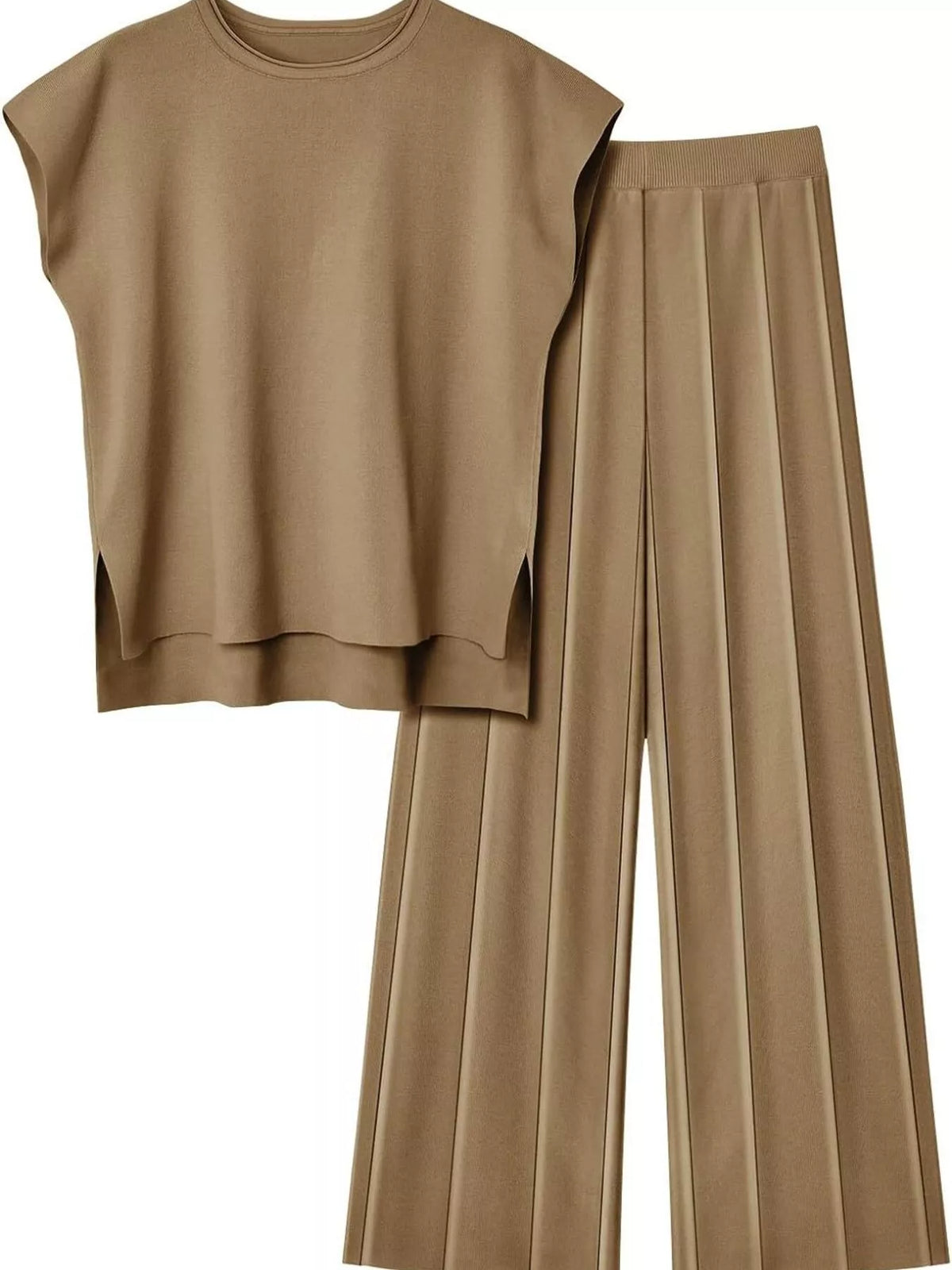Cap Sleeve Top and Pants Knit Set, view 23