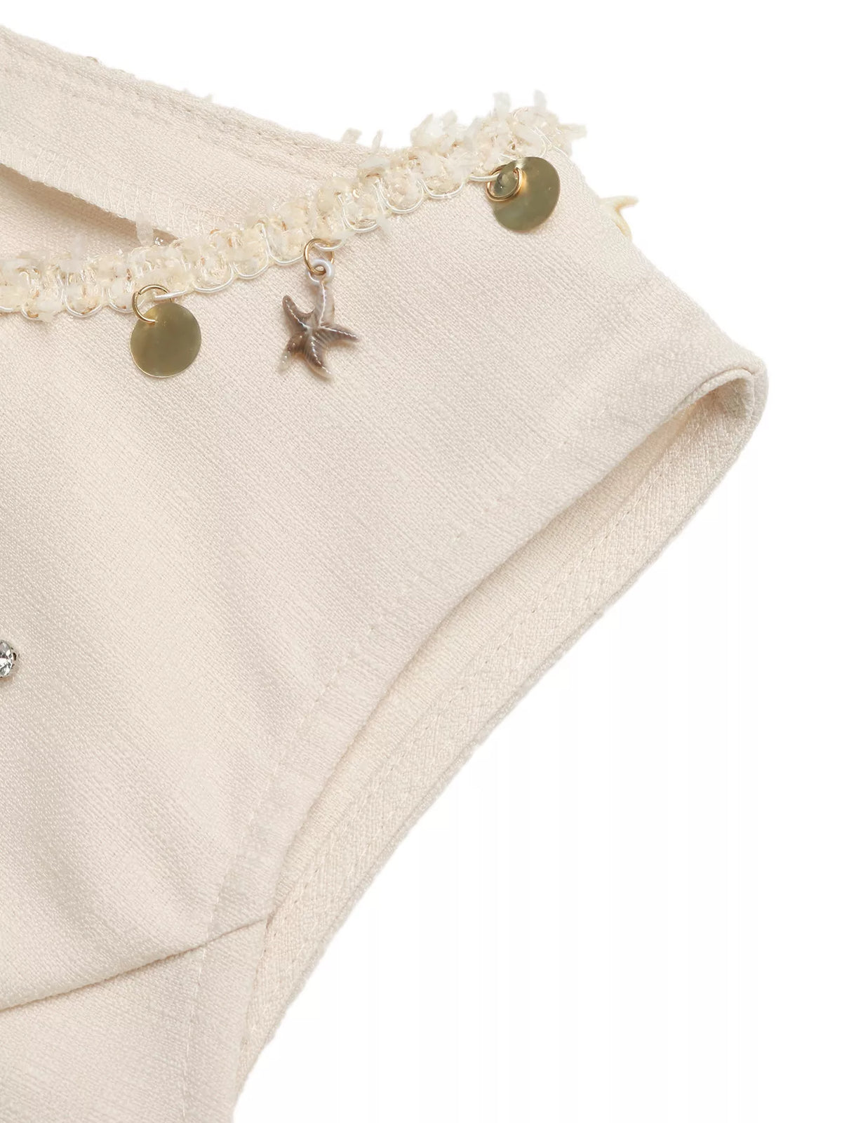 Khaki brown shorts from sleeveless set