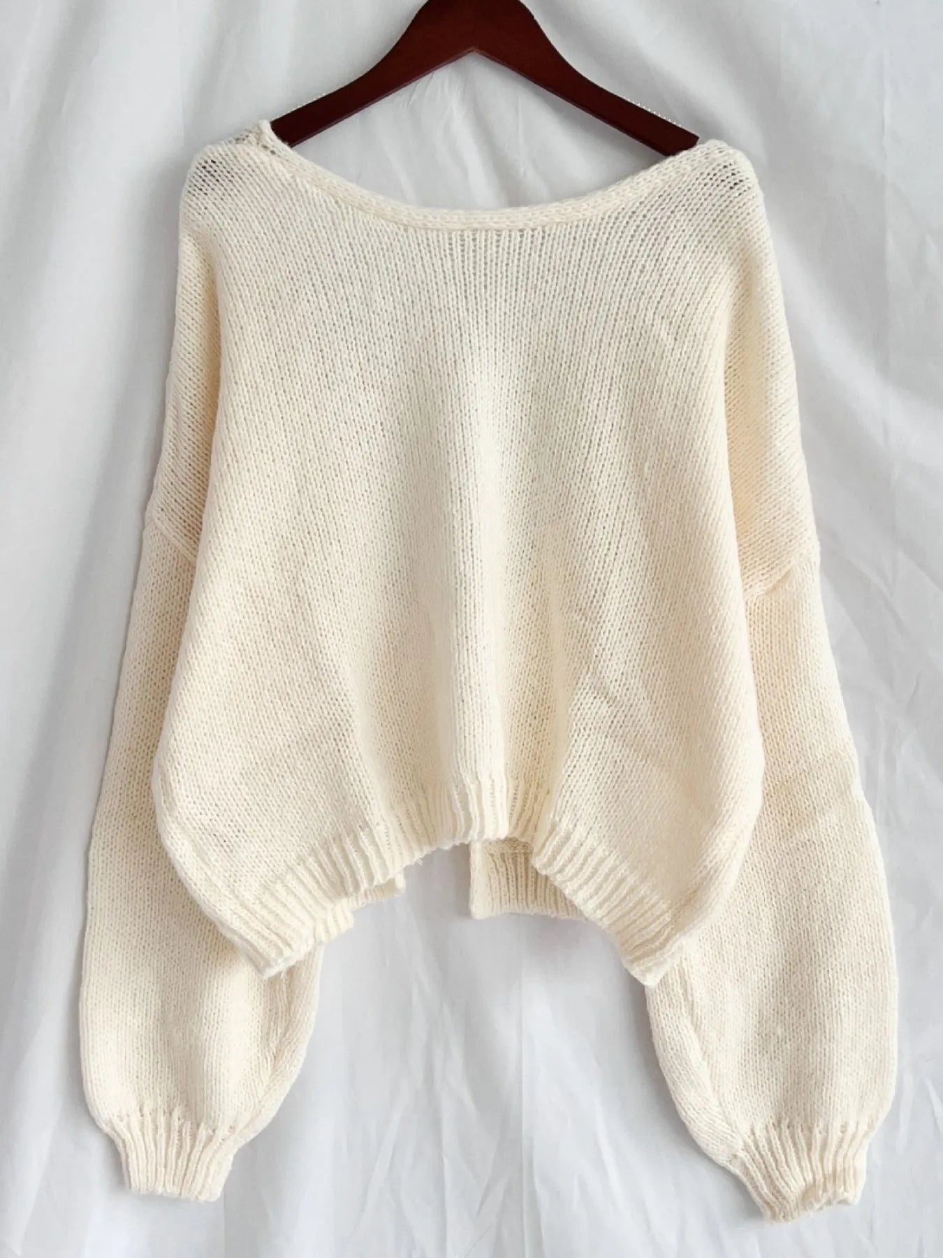 Tied Drop Shoulder Cardigan - Fashorio