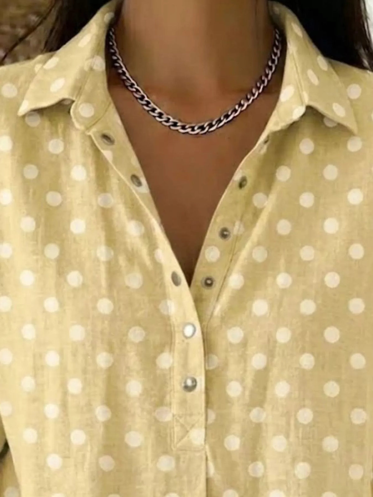 Polka dot short sleeve shirt colour range displayed