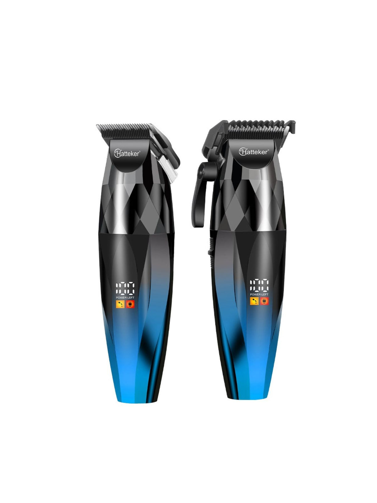 Cordless hair clipper attachments layout