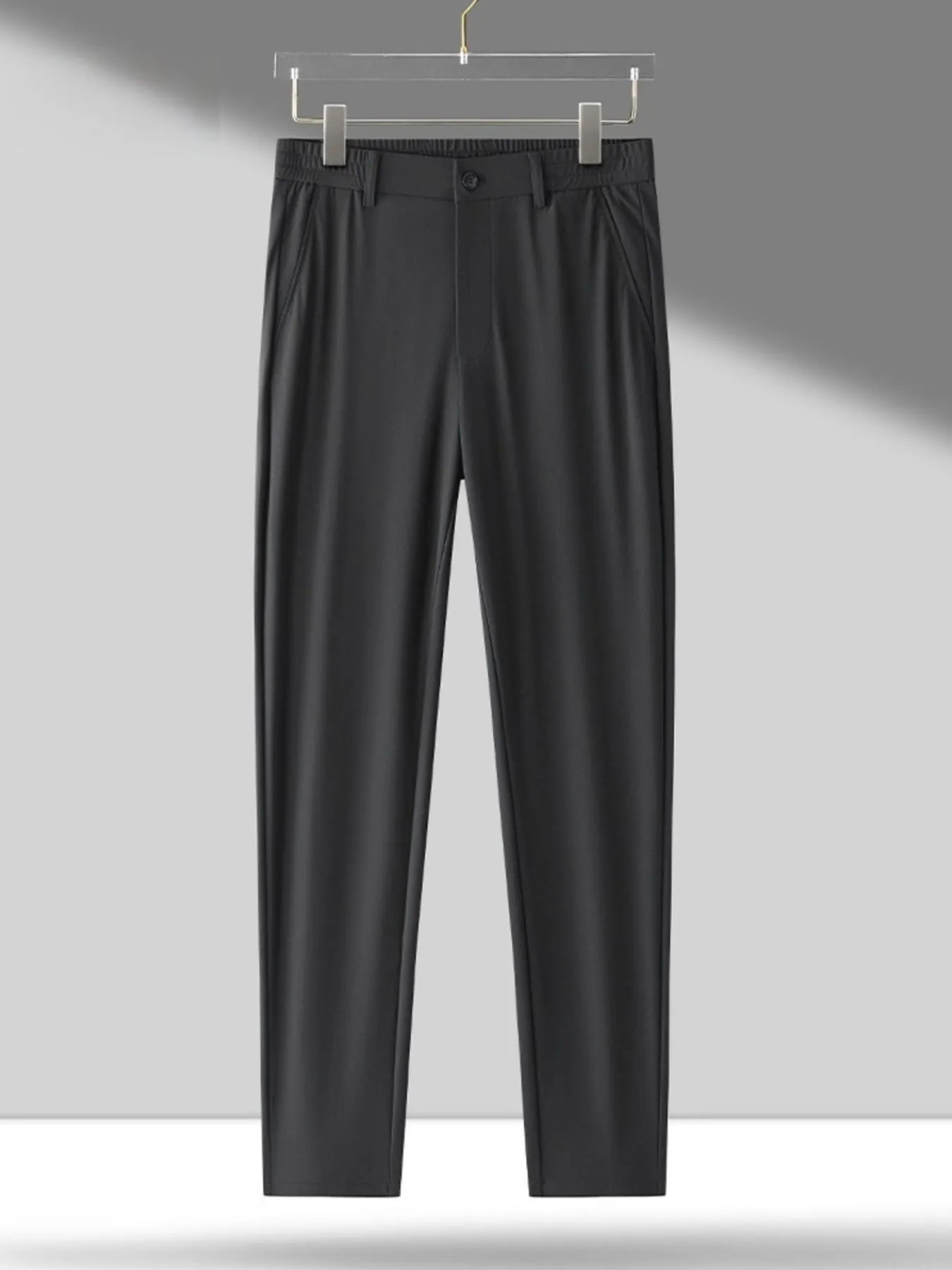 Men's Plus Size Wide Leg Pants Black - Fashorio
