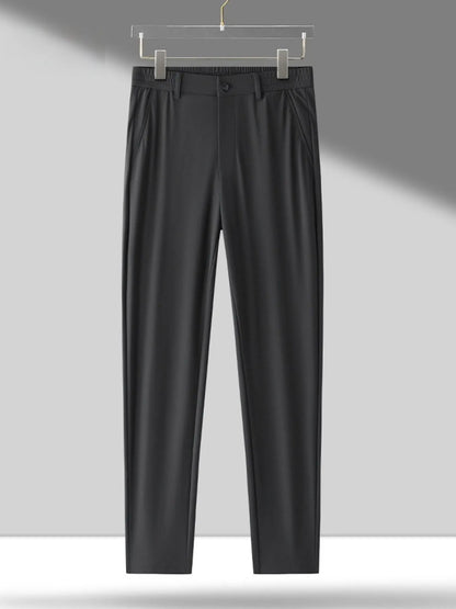 Men's Plus Size Wide Leg Pants Black - Fashorio