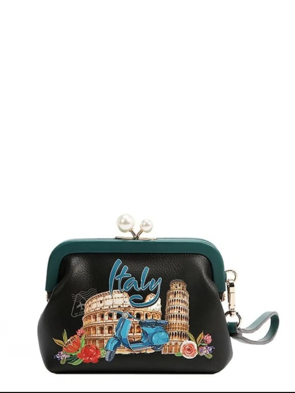 Nicole Lee USA Chelsea Pearl Kiss-Lock Coin Purse - Fashorio