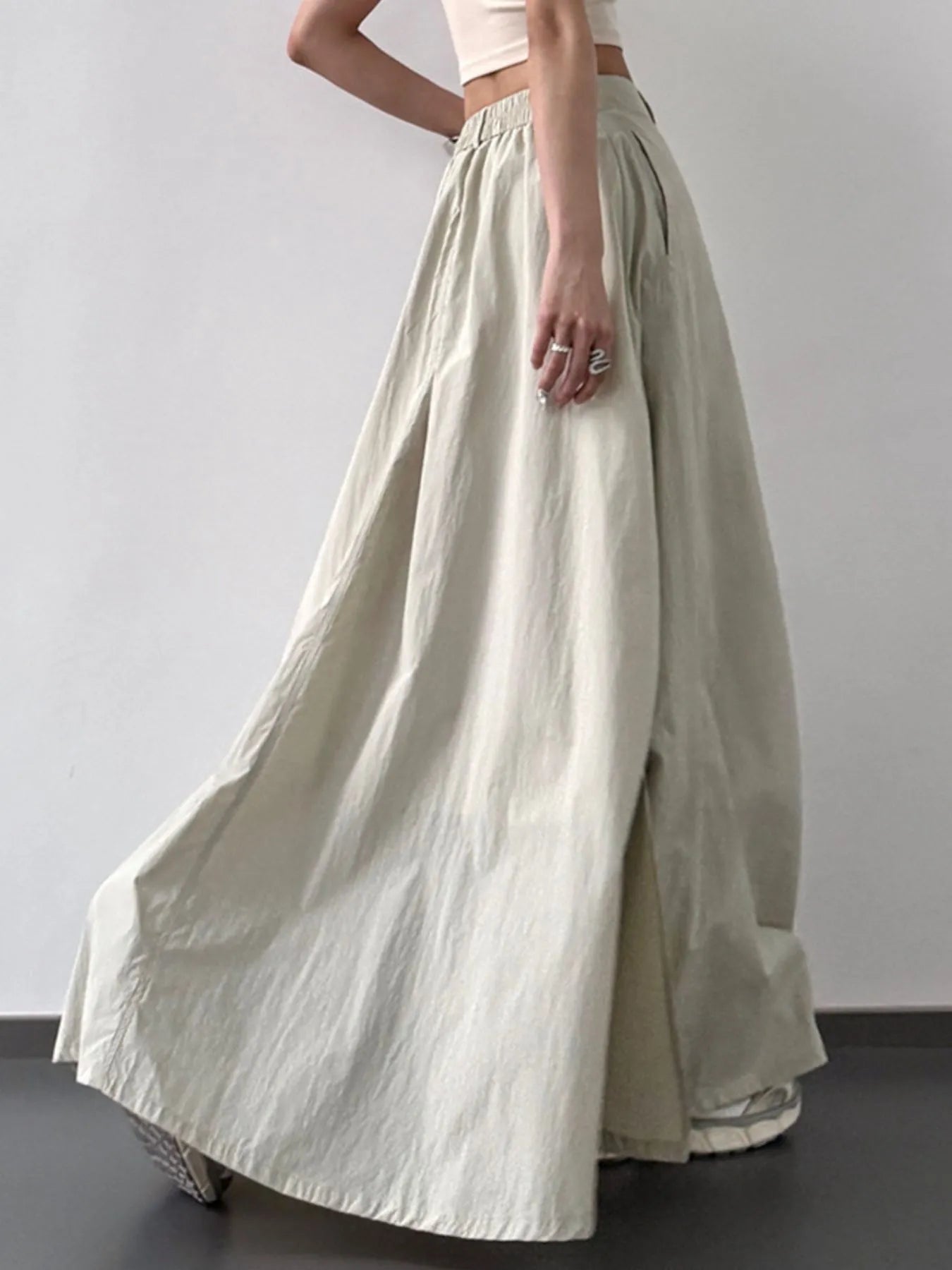 High Waist Slit Maxi Skirt - Fashorio