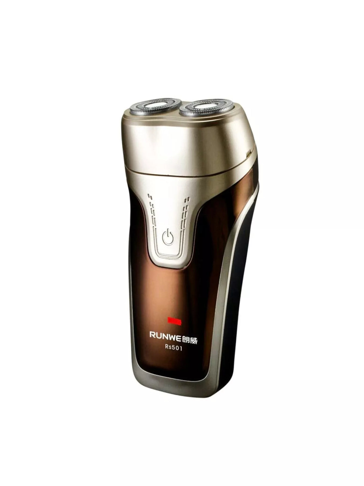 Electric shaver held in hand