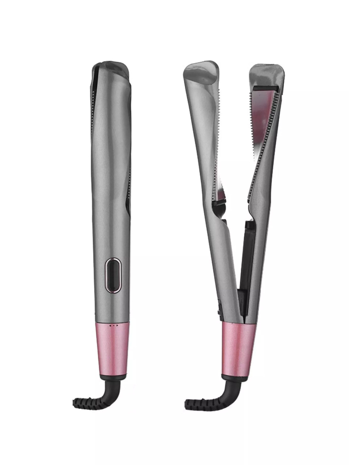 Curling iron creating a curl