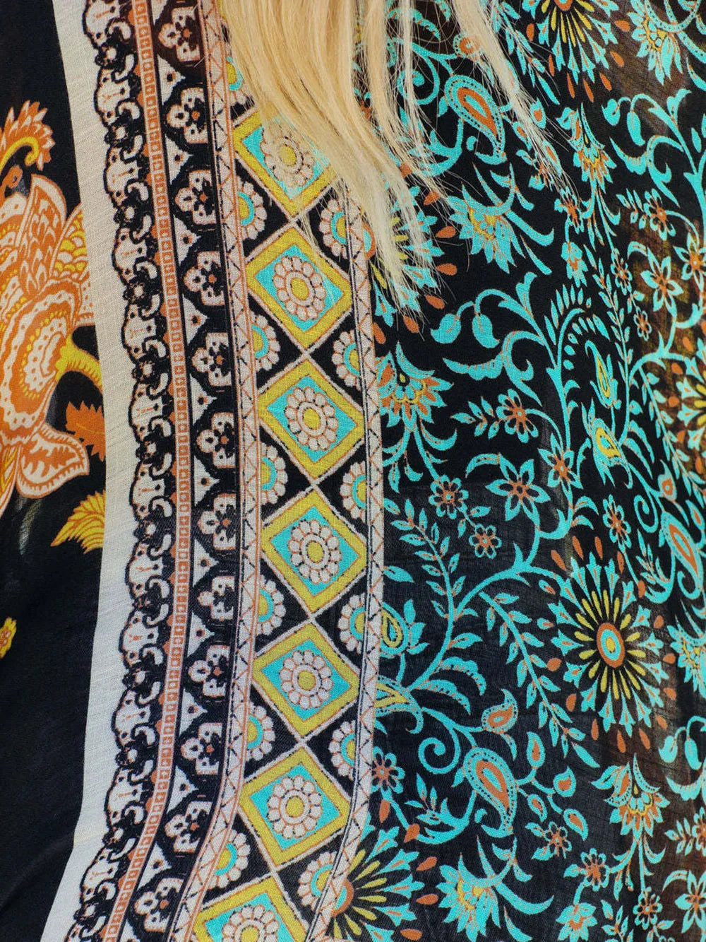 Printed cover up full length view