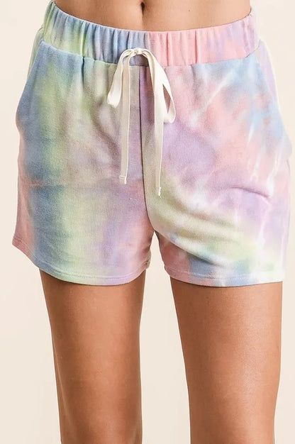 BiBi Tie Dye French Terry Hoodie Top and Bottom Set - Fashorio