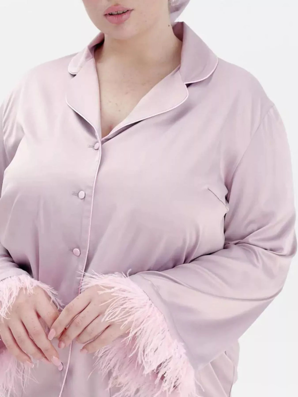 Silky pants from matching lounge set