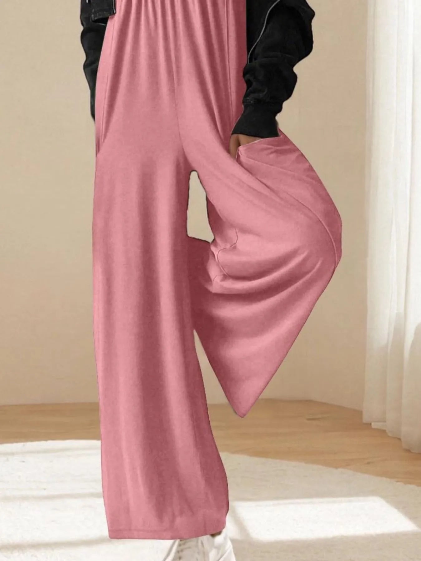 Spaghetti Strap Wide Leg Jumpsuit - Fashorio