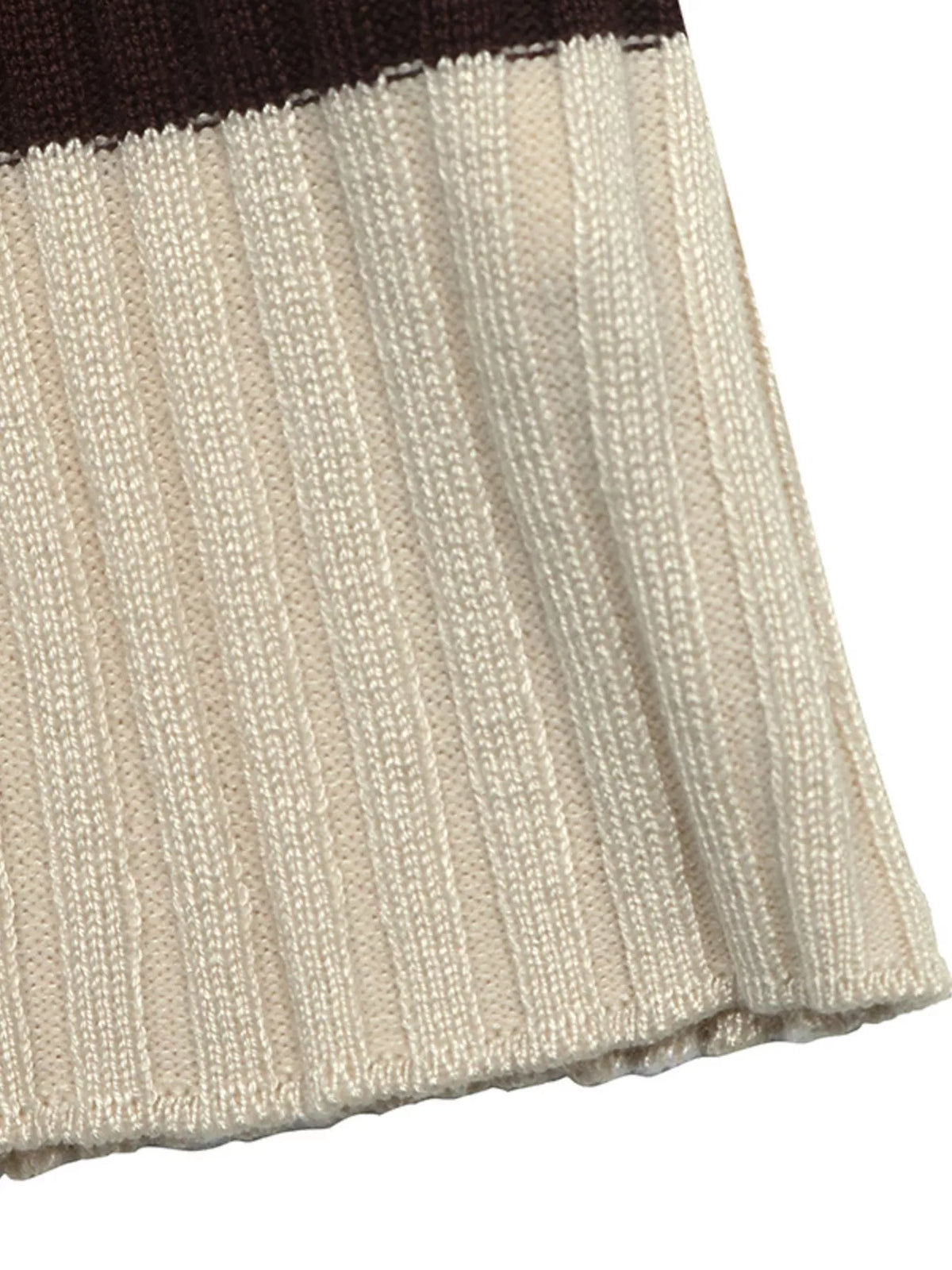 Striped Ribbed Long Sleeve Sweater view 7