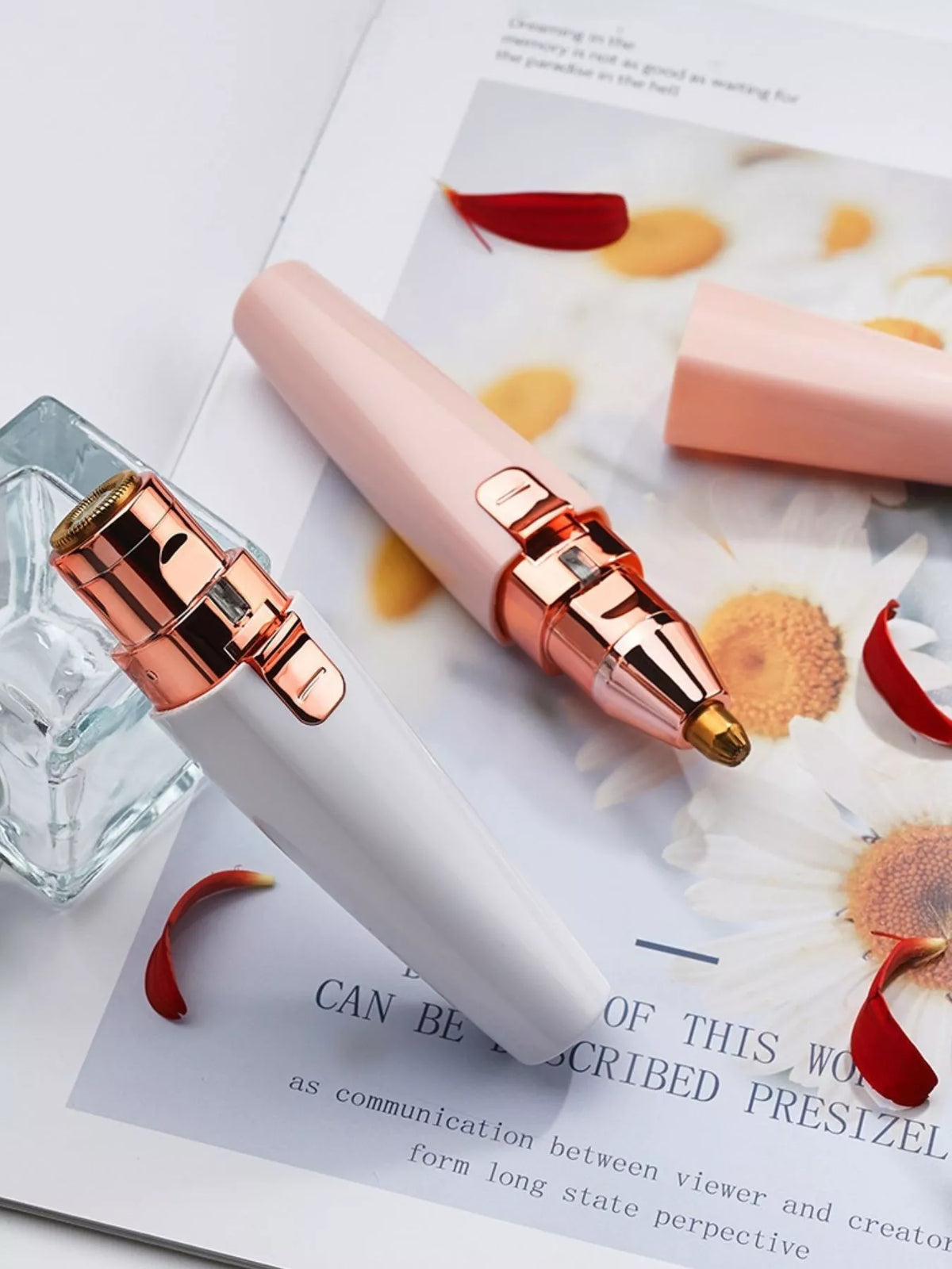 Epilator held in hand