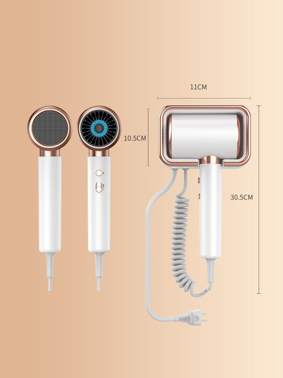 Both hair dryer color options