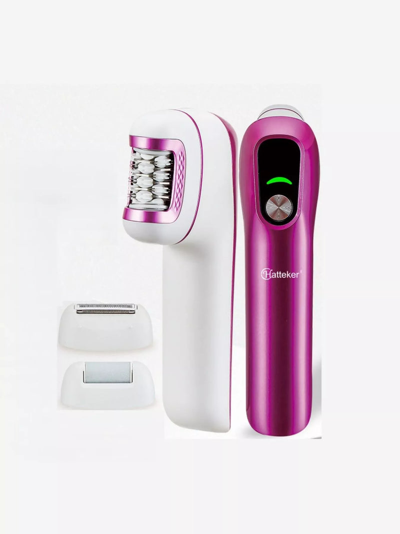 Rechargeable epilator in rose red