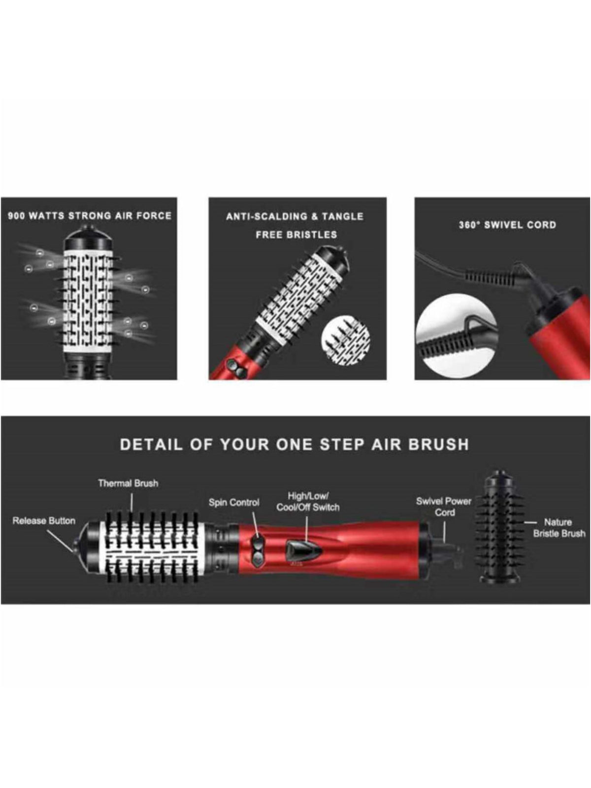 Air force blue styling brush