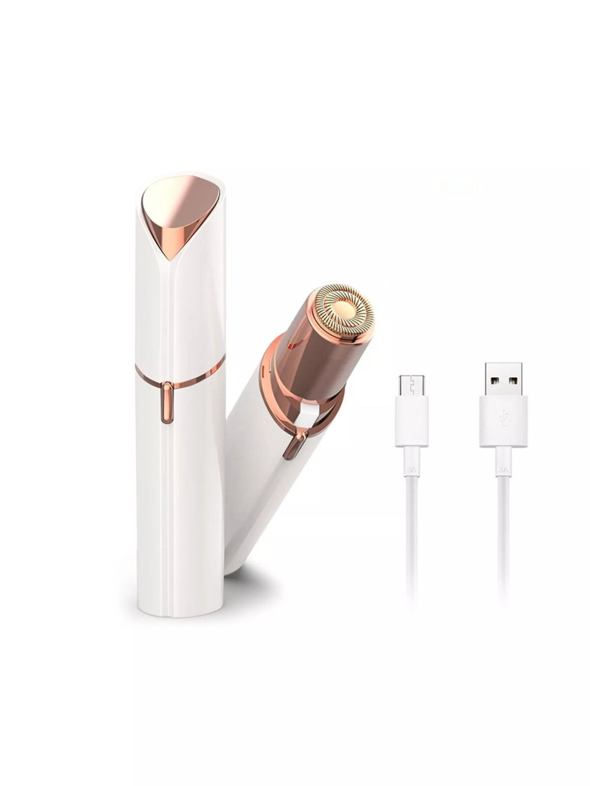 Compact hair remover packed for travel