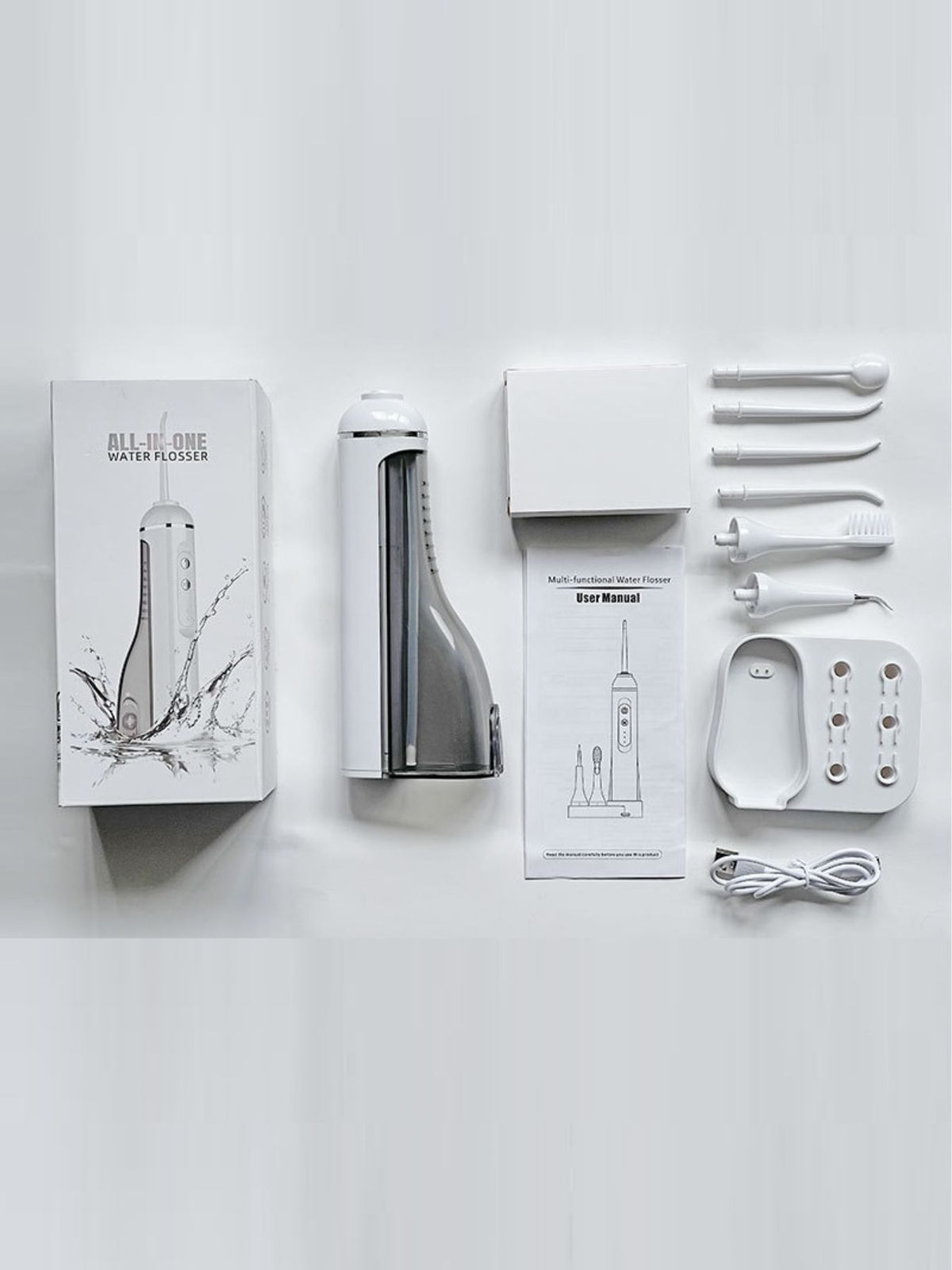 Flosser packed for travel