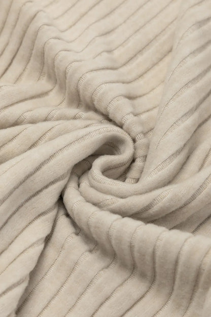 Ribbed Knit Wide Leg Jumpsuit - Fashorio