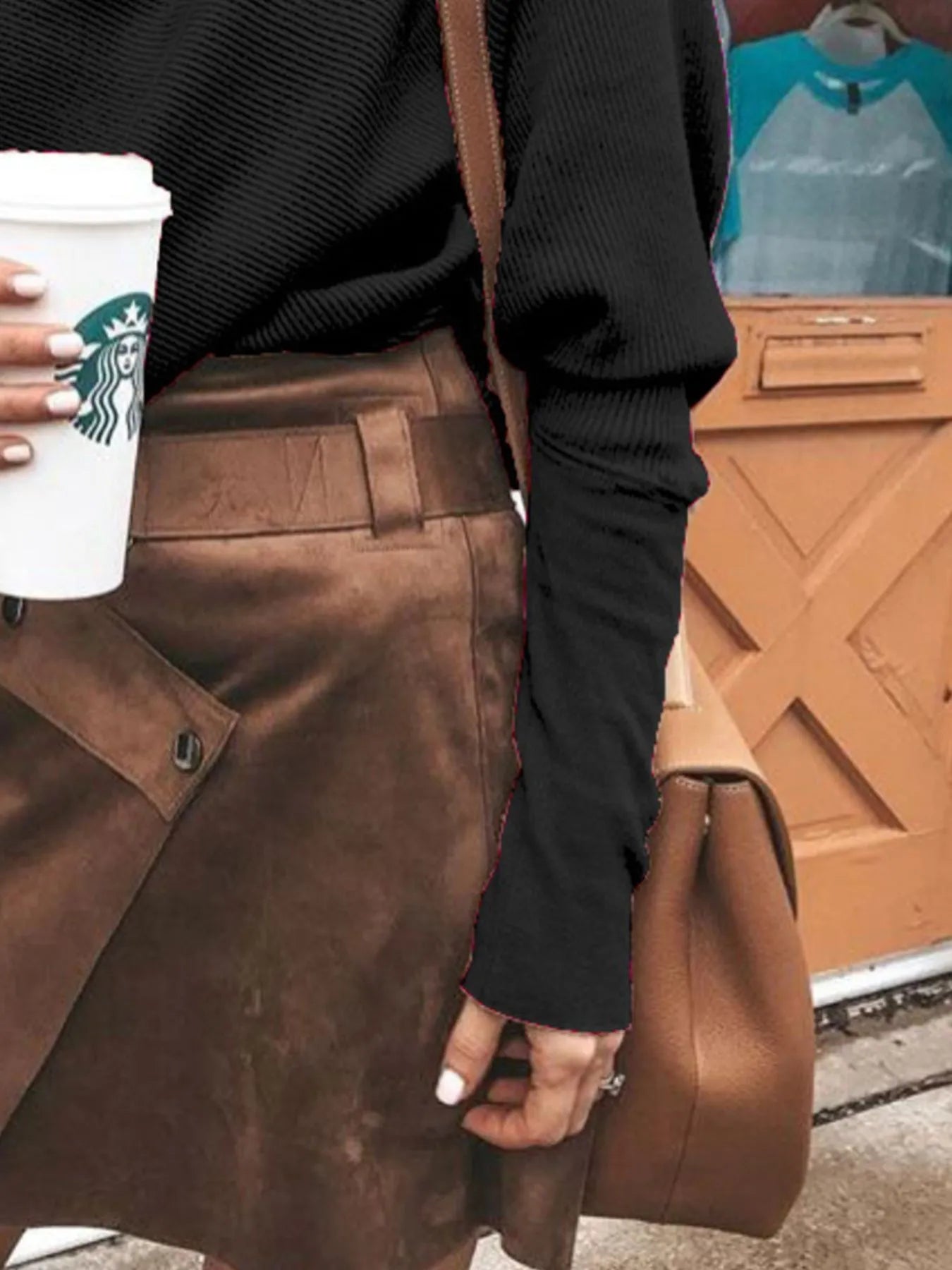 Full Size One-Shoulder Ribbed Sweater Plus Size - Fashorio