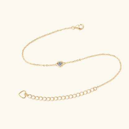 Inlaid Moissanite 925 Sterling Silver Bracelet - Fashorio