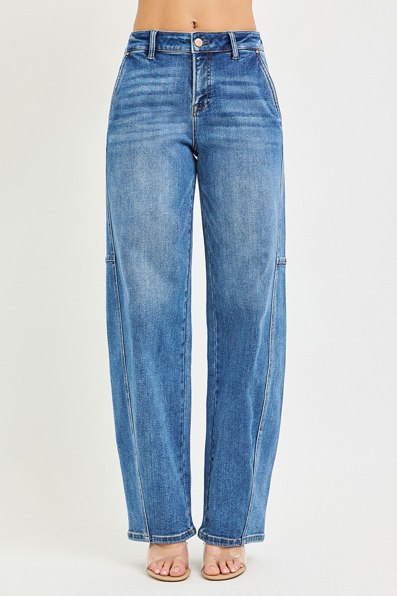 RISEN baggy jeans relaxed leg detail