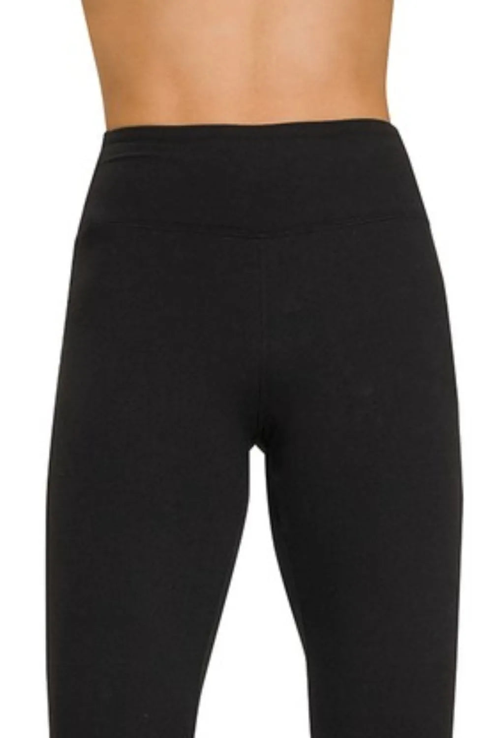 Zenana Microfiber Waistband Leggings - Fashorio