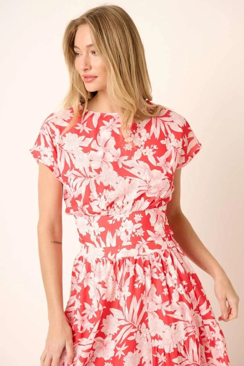 Mittoshop Tropical Print Top and Skirt Set - Fashorio