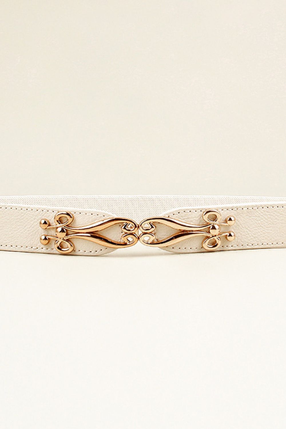 Alloy Buckle Elastic Belt - Fashorio