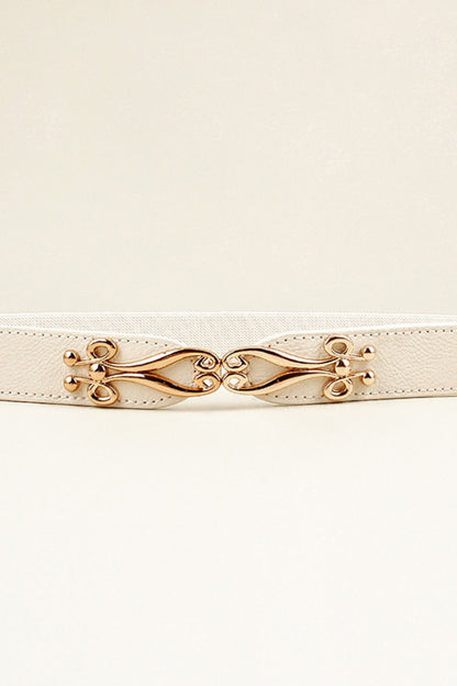Alloy Buckle Elastic Belt - Fashorio