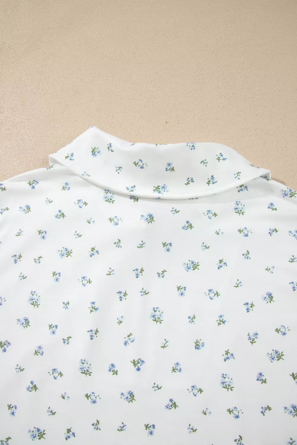 Floral print fabric close up
