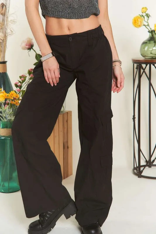 ADORA Low Rise Casual Cargo Pants - Fashorio
