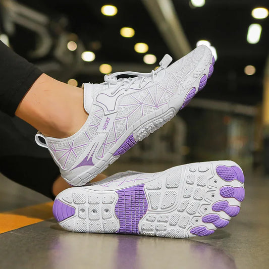 Elastic Lock Laces Mesh Contrast Breathable Athletic - Fashorio