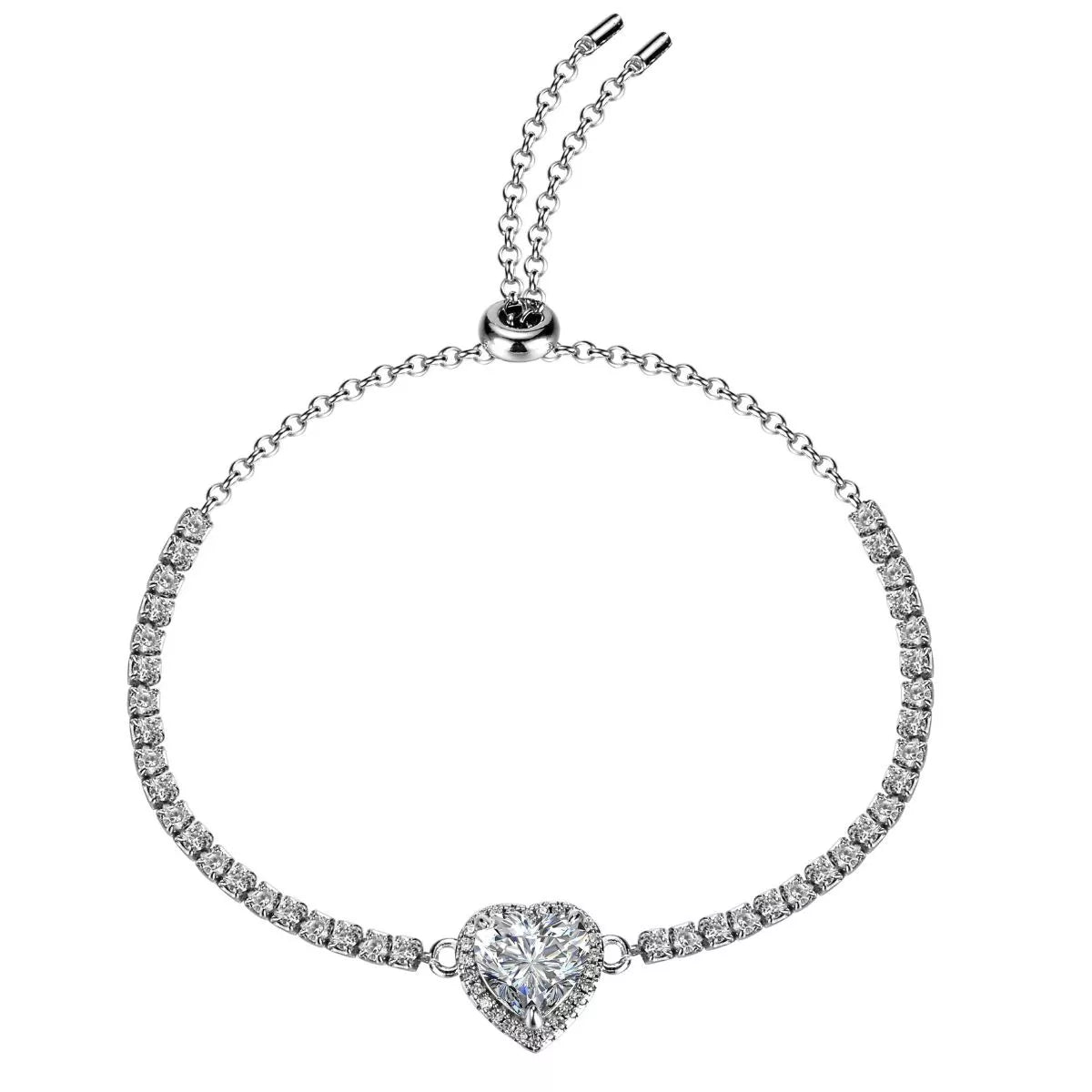 Heart bracelet photographed with its matching box