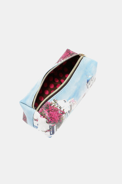 Nicole Lee USA Printed Handbag with Three Pouches - Fashorio