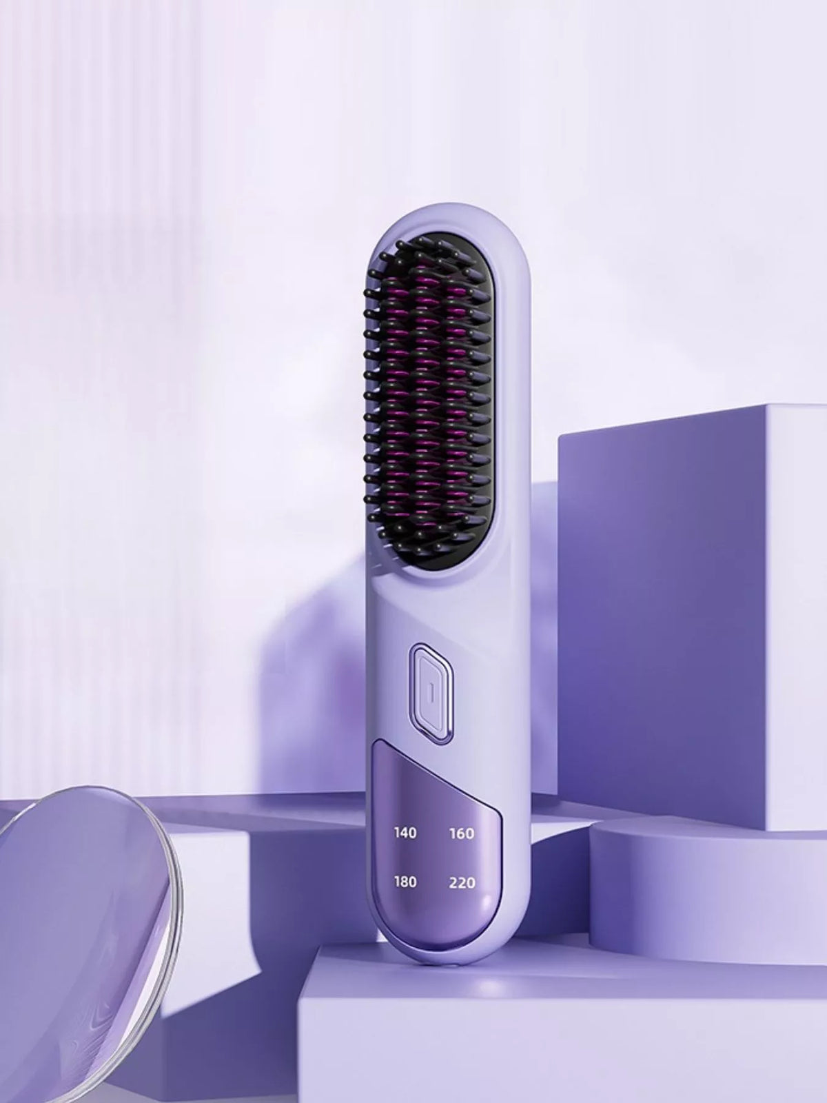 Heated straightening comb packaging