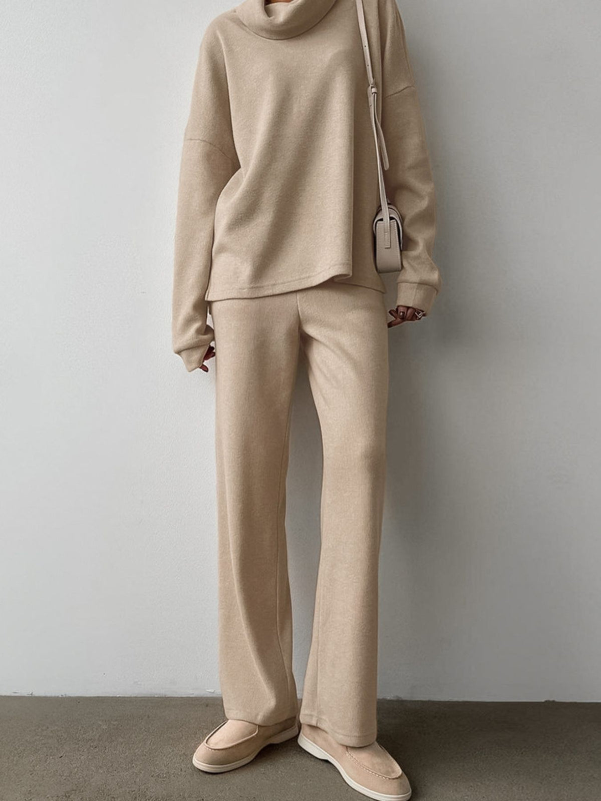 Womens coordinated turtleneck two piece set
