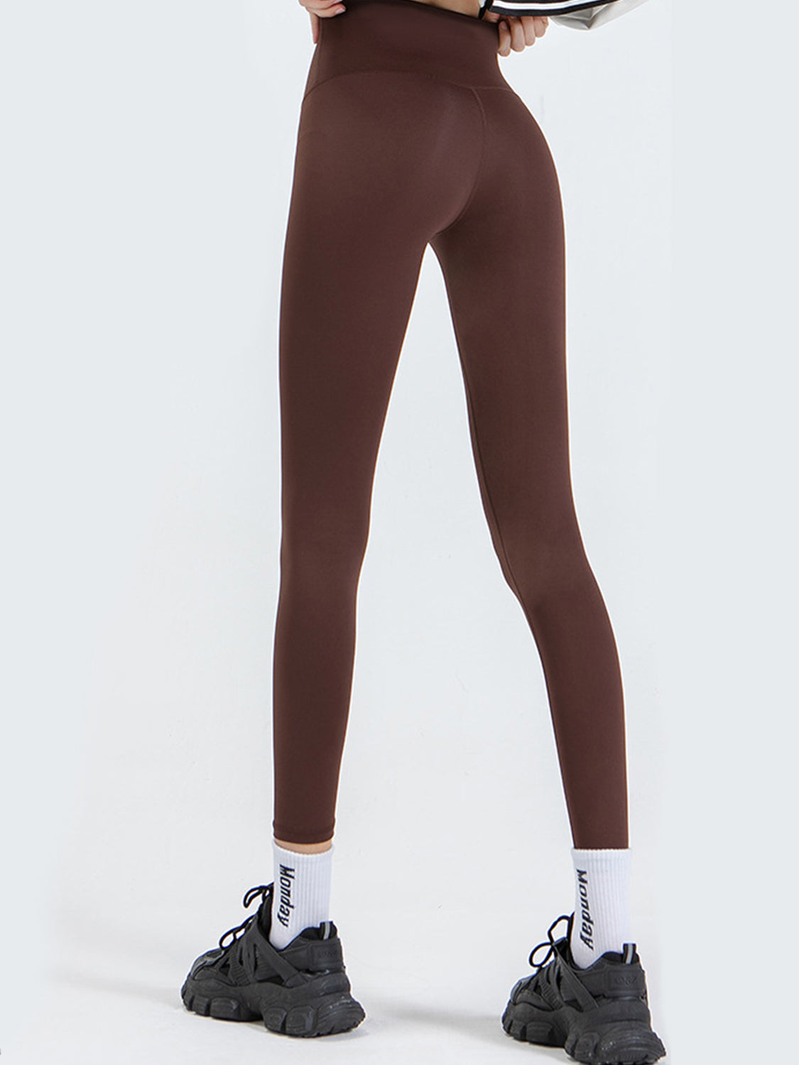 Sports leggings fabric texture detail