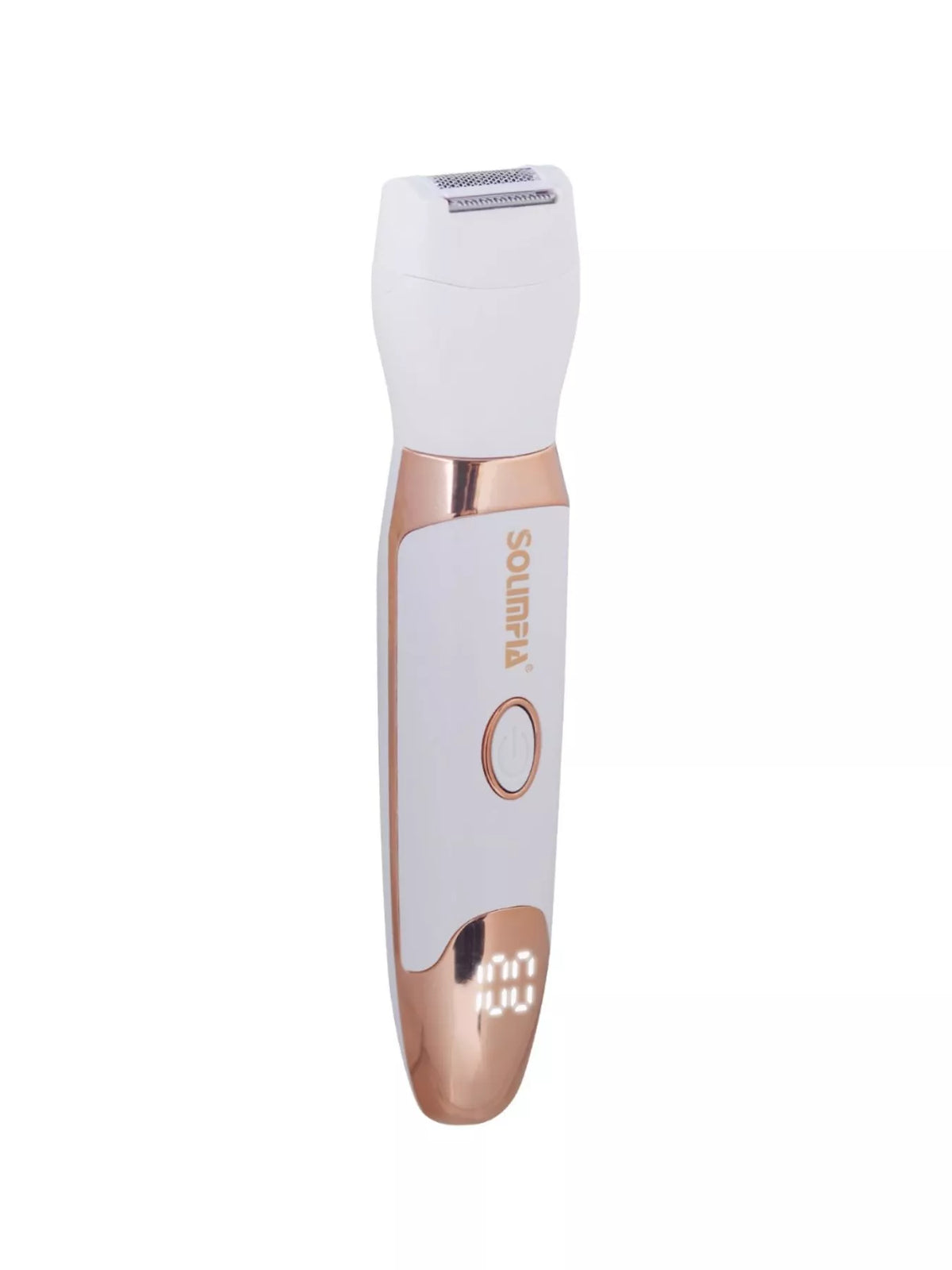Hair removal epilator held in hand