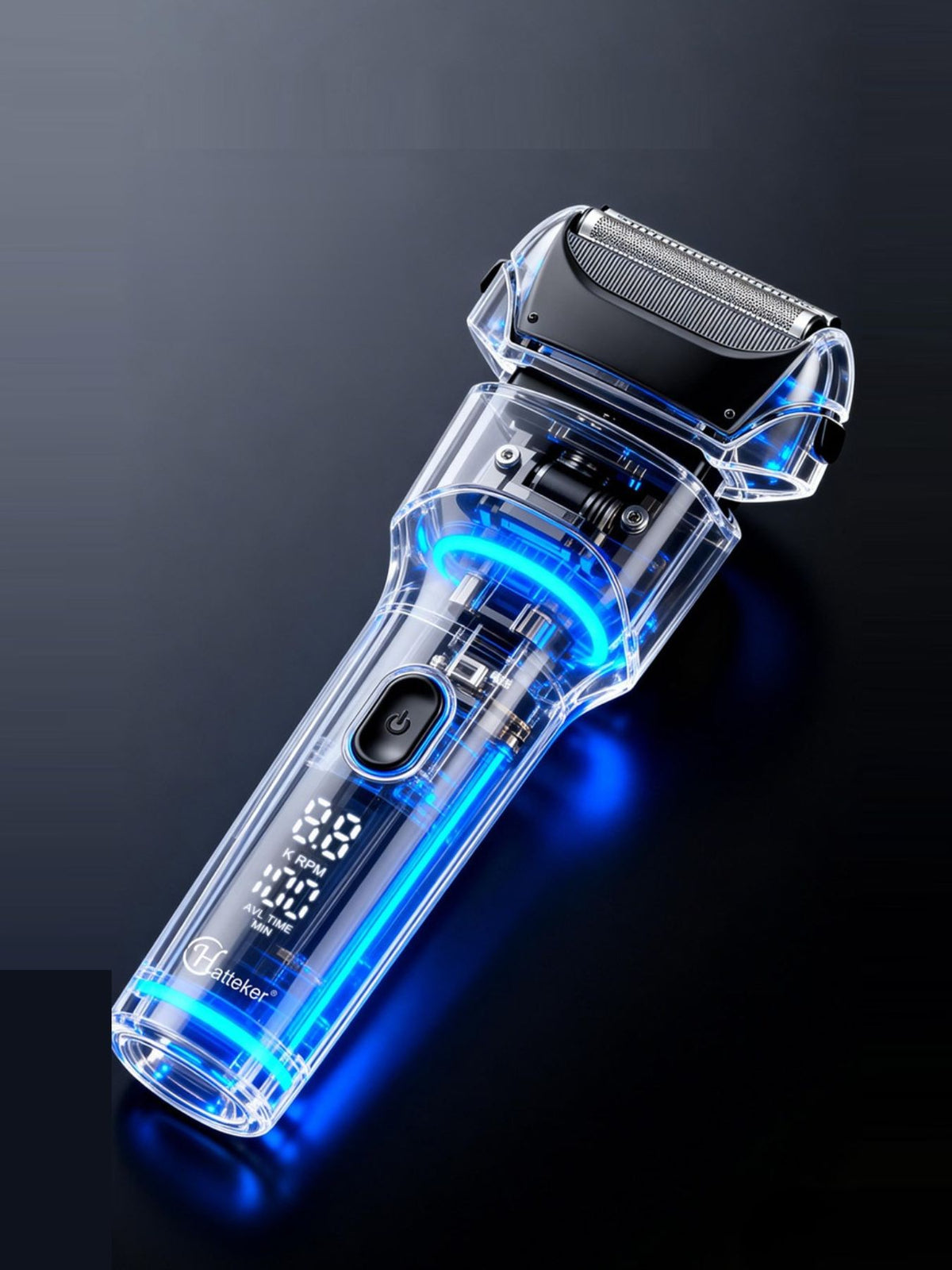 Rechargeable electric shaver in hand