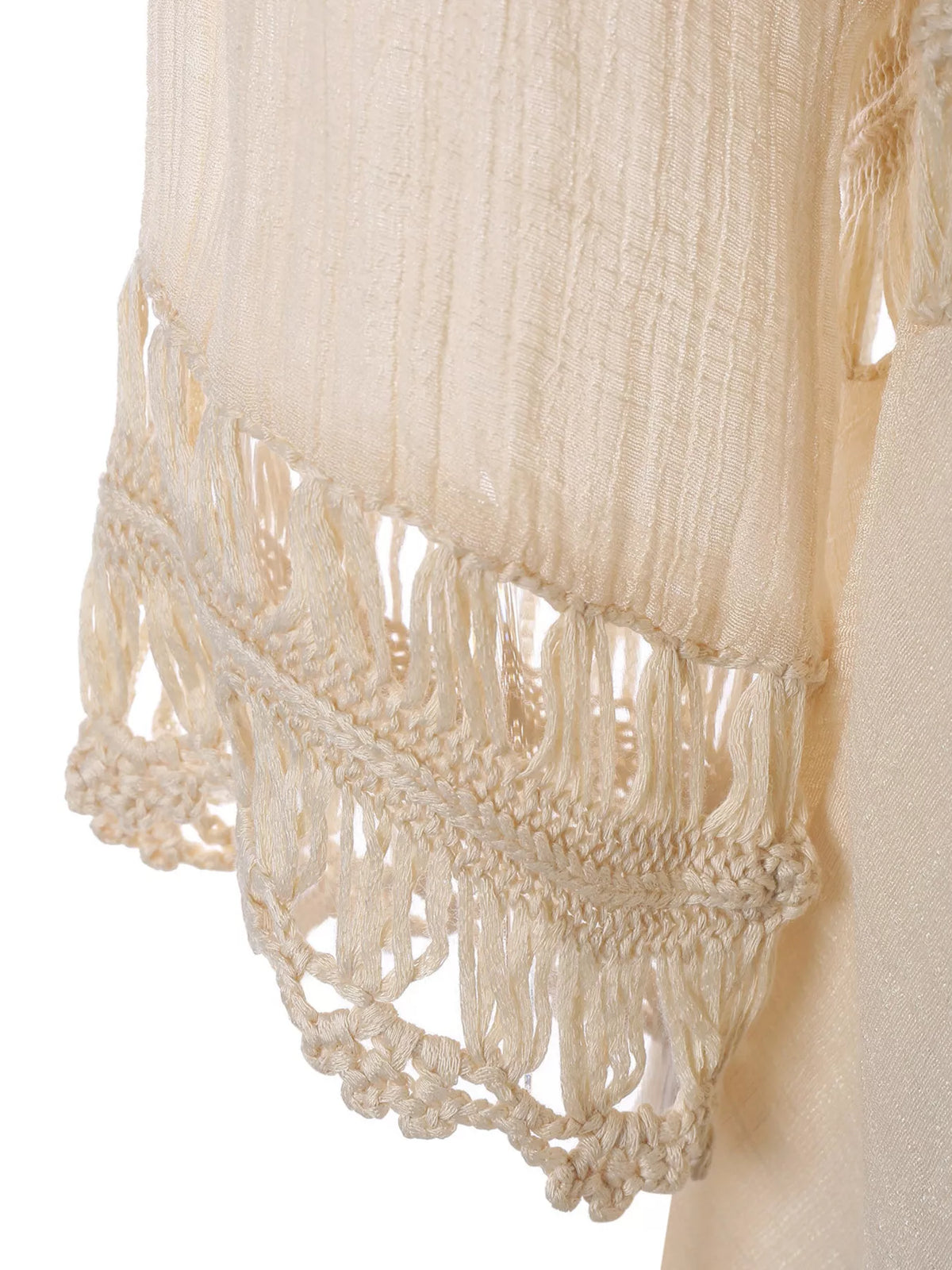 Crochet Trim Flowy Cover Up Dress additional view