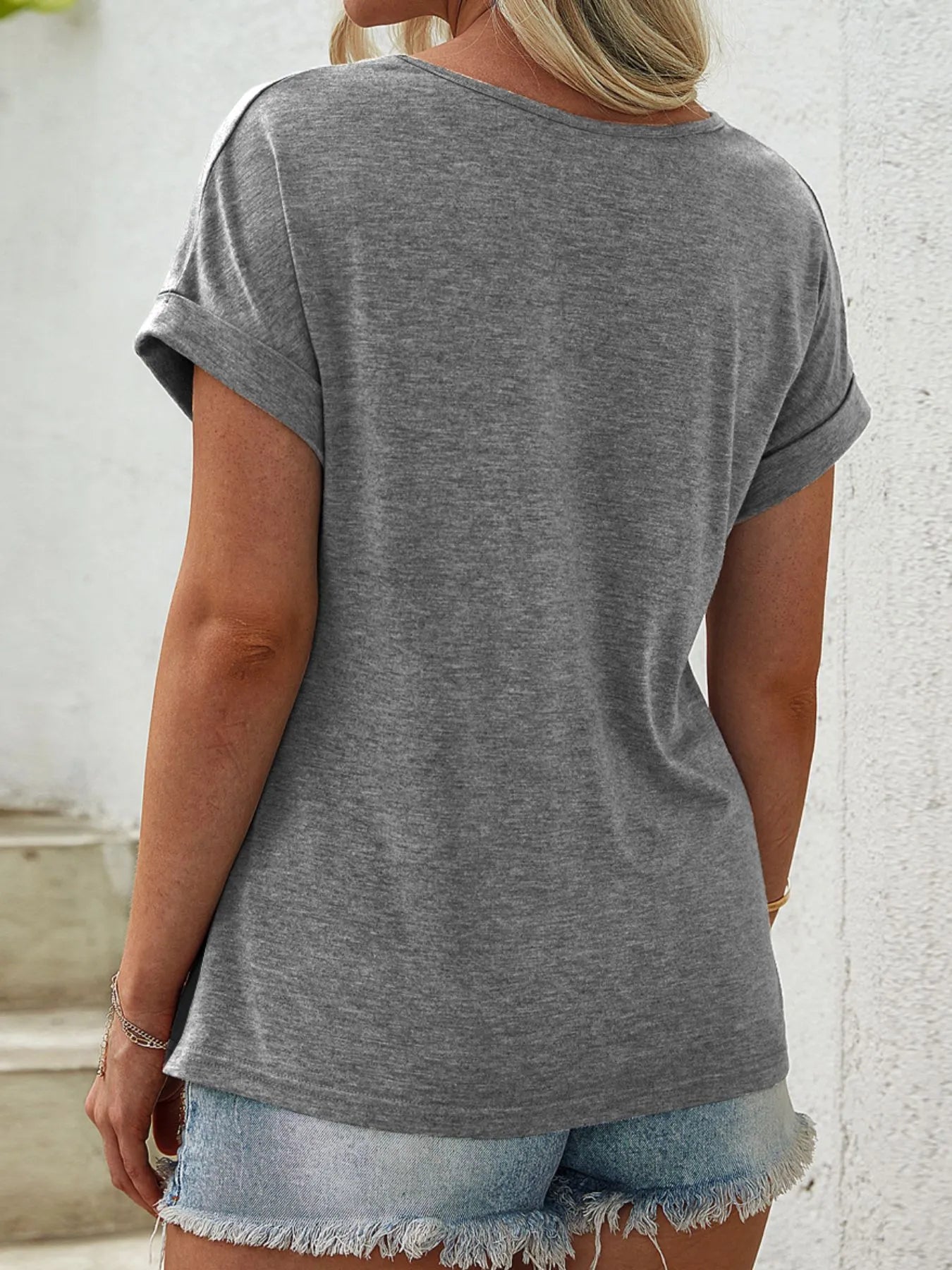 Color Block Casual T-Shirt - Fashorio