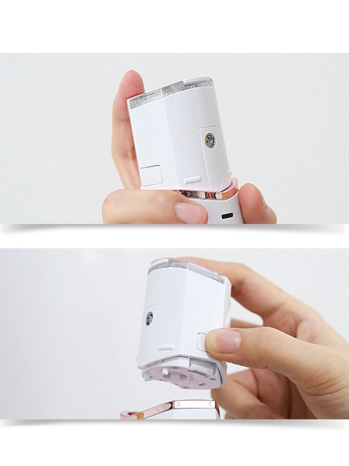 Facial steamer used on face