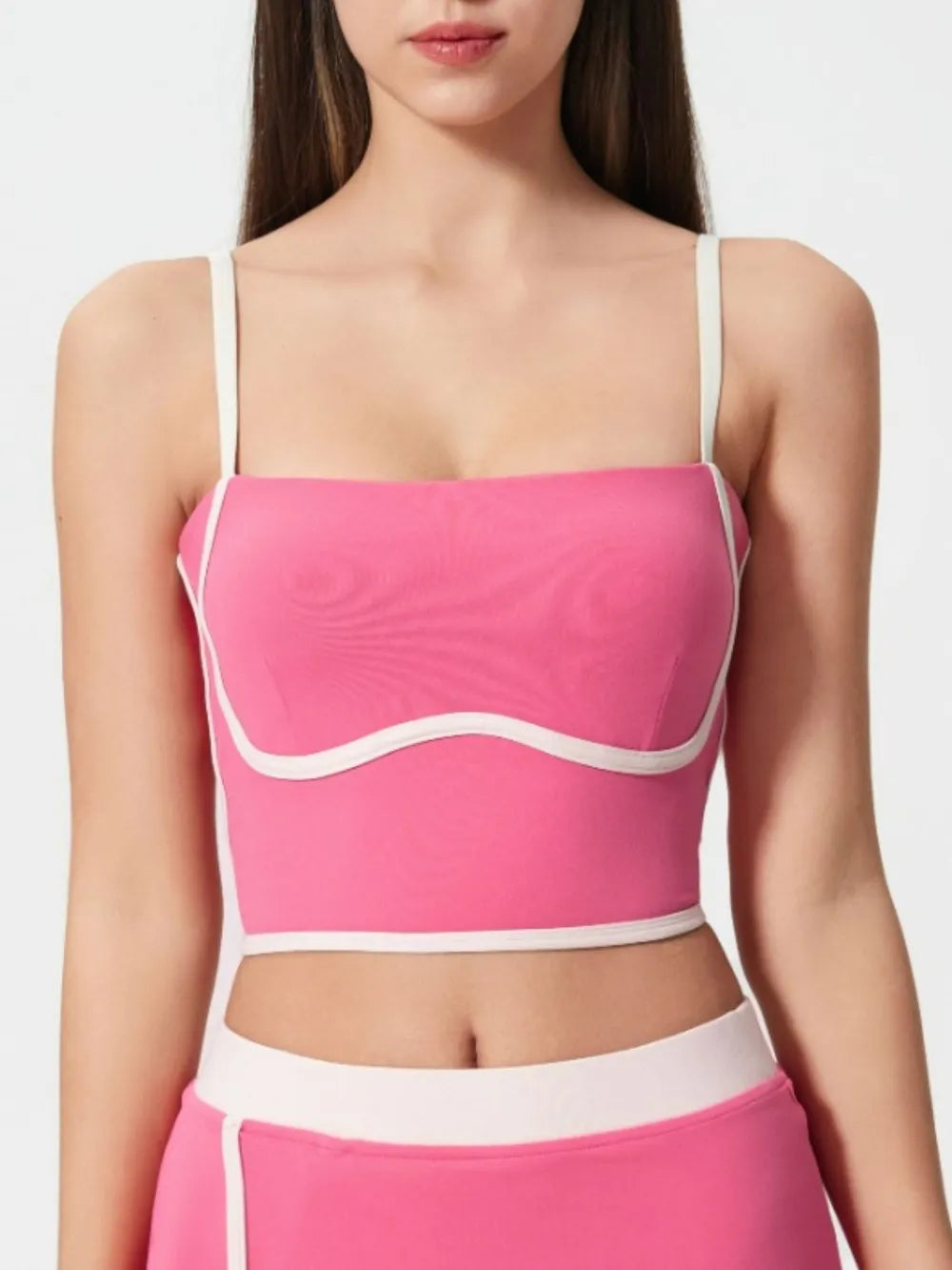 square neck active cami back view