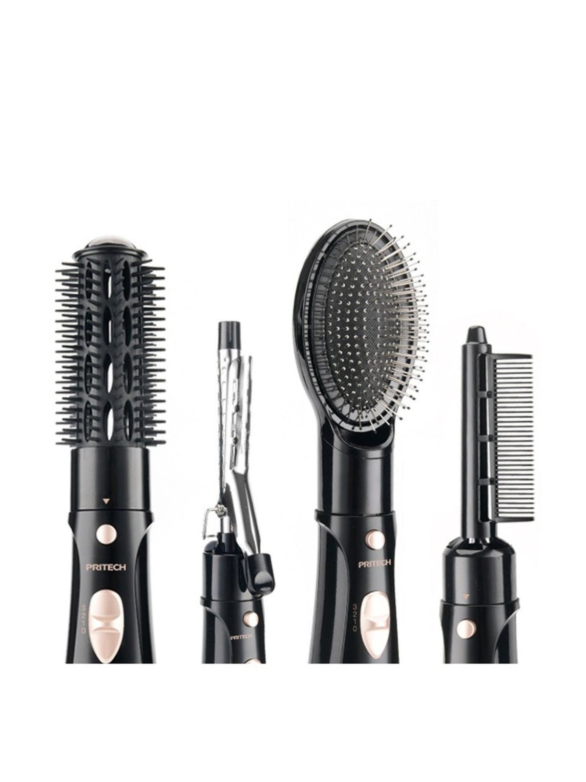 Curling iron handle held in hand
