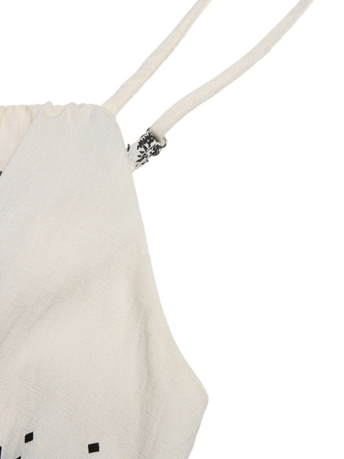 Waist and leg detail on the summer jumpsuit